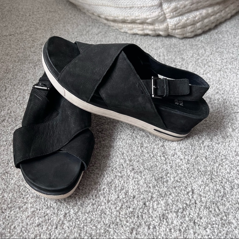 Eileen Fisher sporty sling back sandals